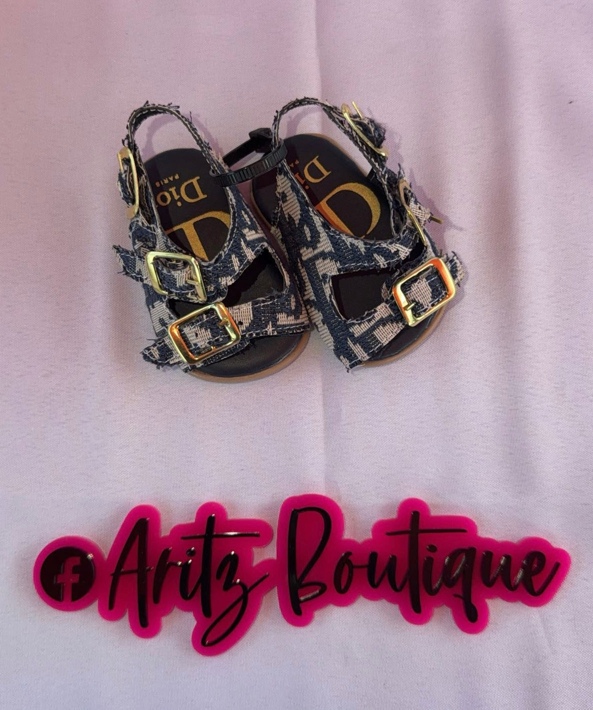 Blue/White Baby Sandals