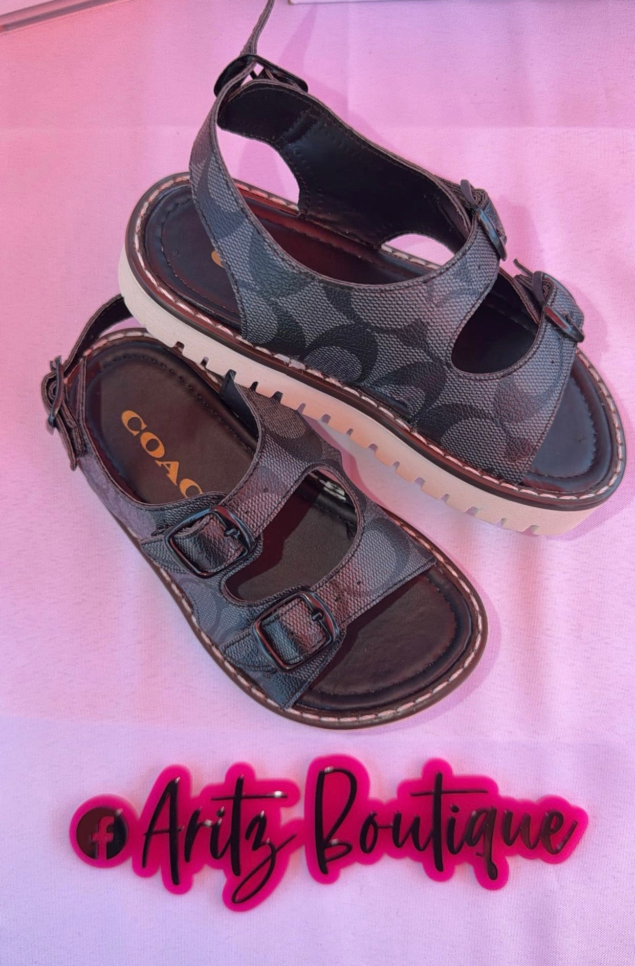 Black Strappy Sandals