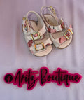 White Cherry Baby Sandals