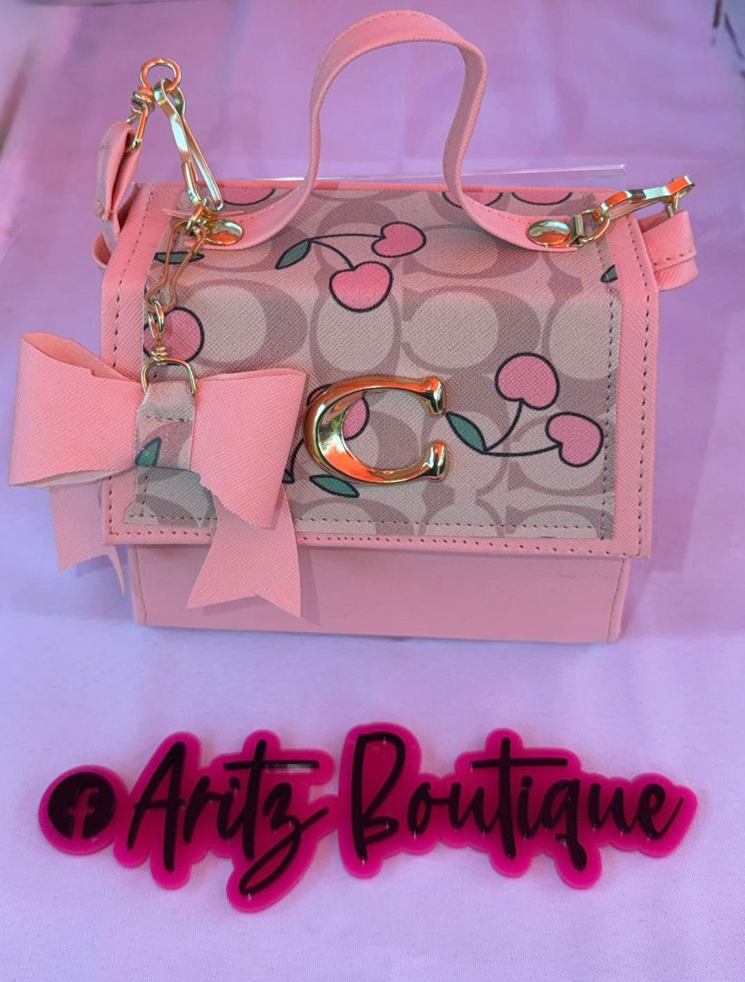 Pink Cherry Purse