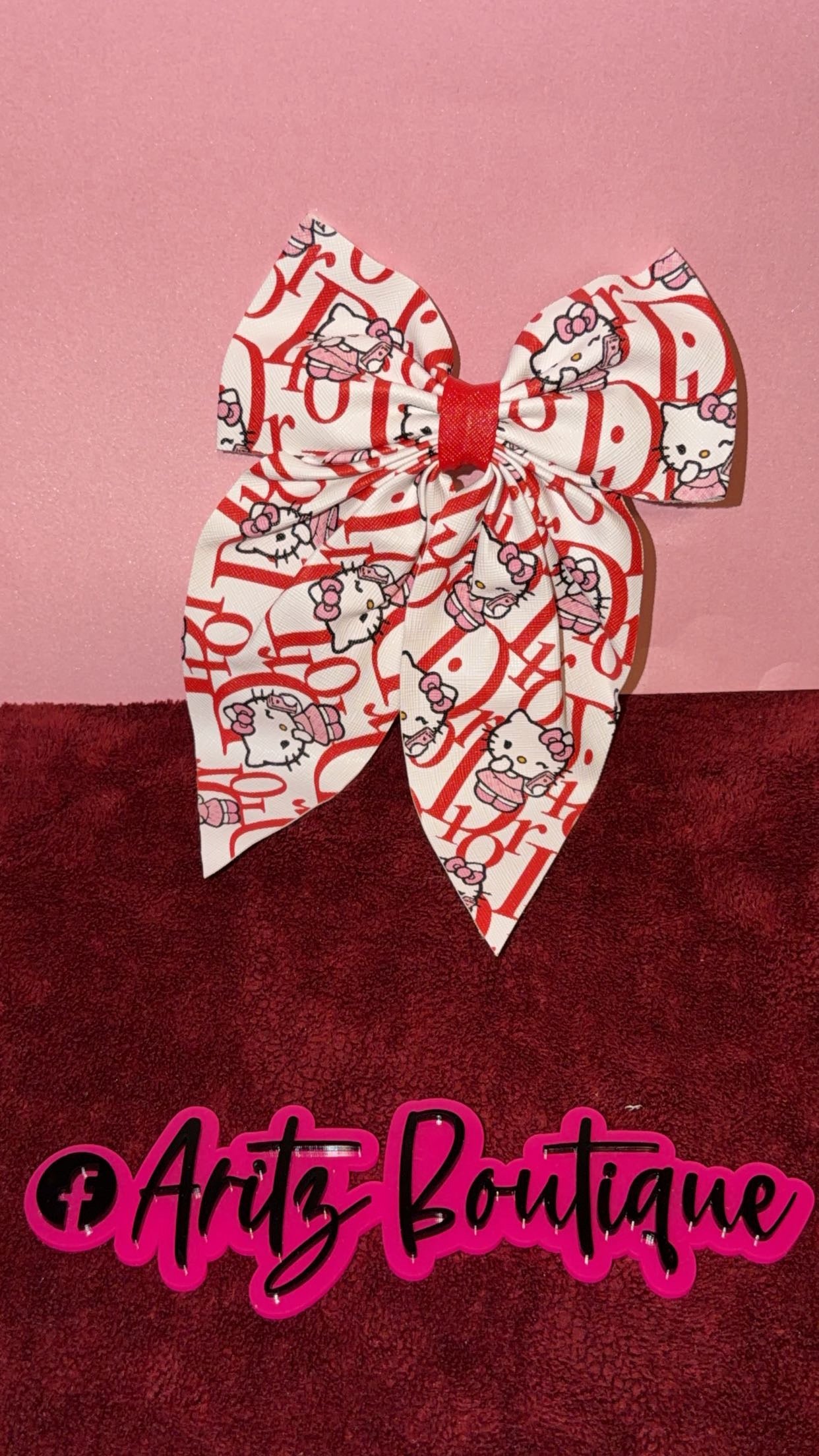 Red/White Bow