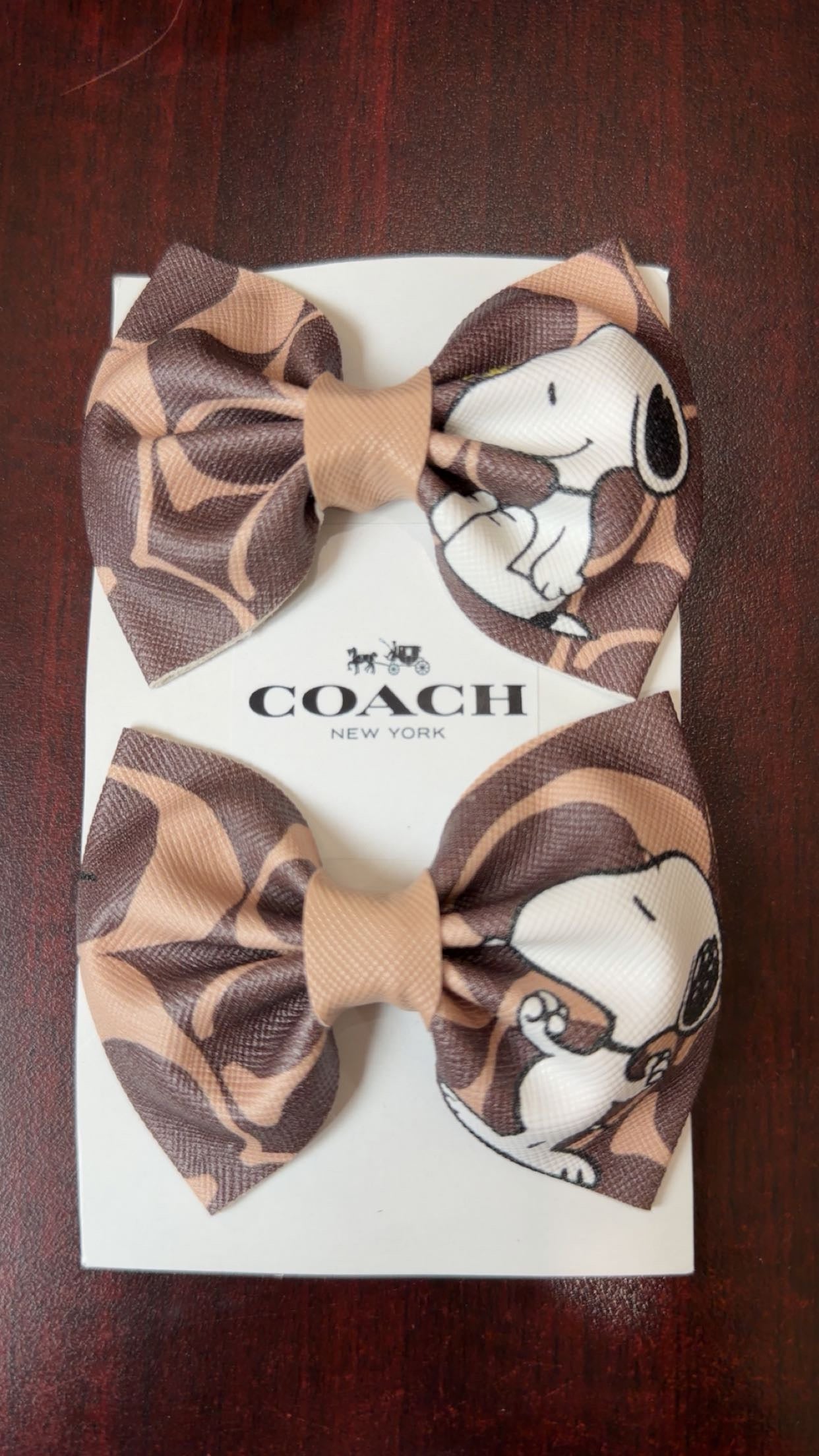 Brown Pair Of Bows
