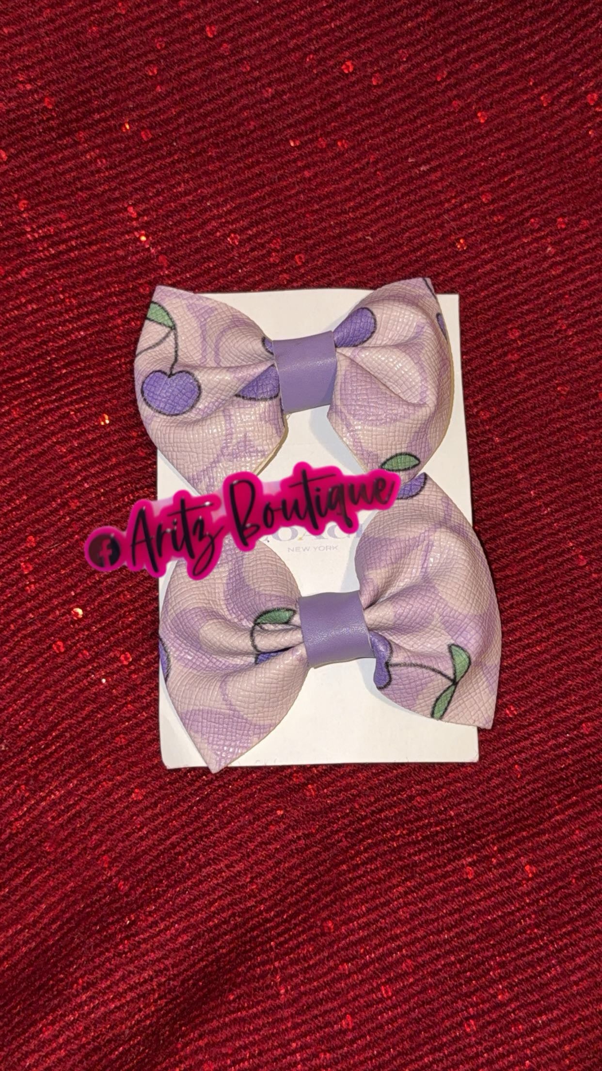 Pair of Purple Bows