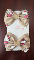 Light Brown Pair of Bows