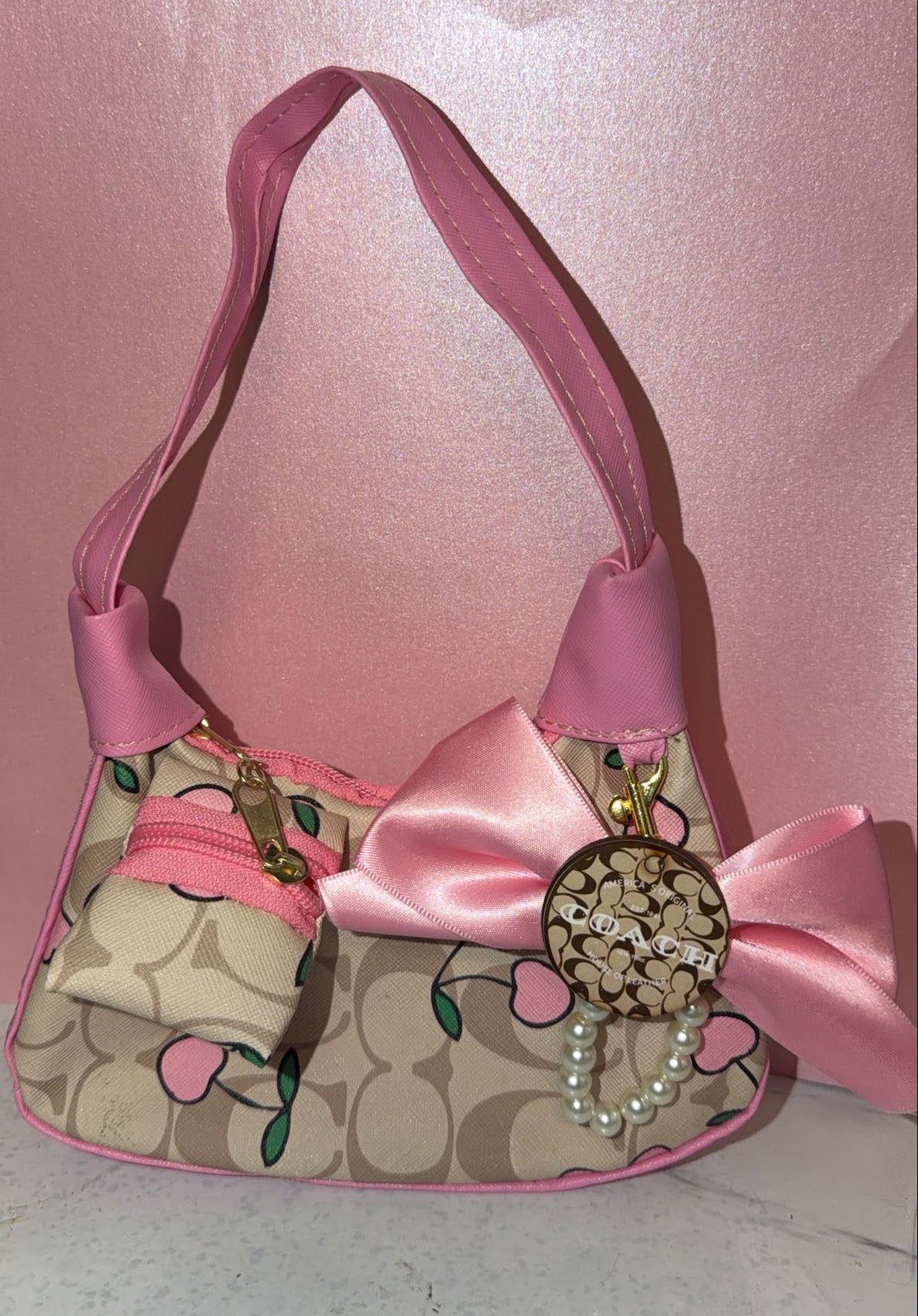 Pink Cherry Purse