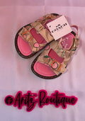 Pink Cherry Rhinestone Sandals