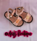 Pink/White Sandals
