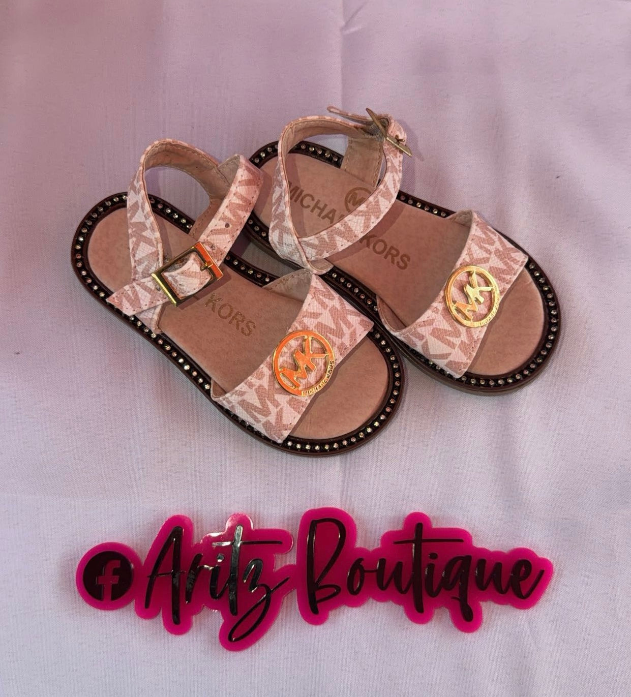 Pink/White Sandals