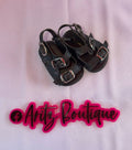 Black Baby Sandals
