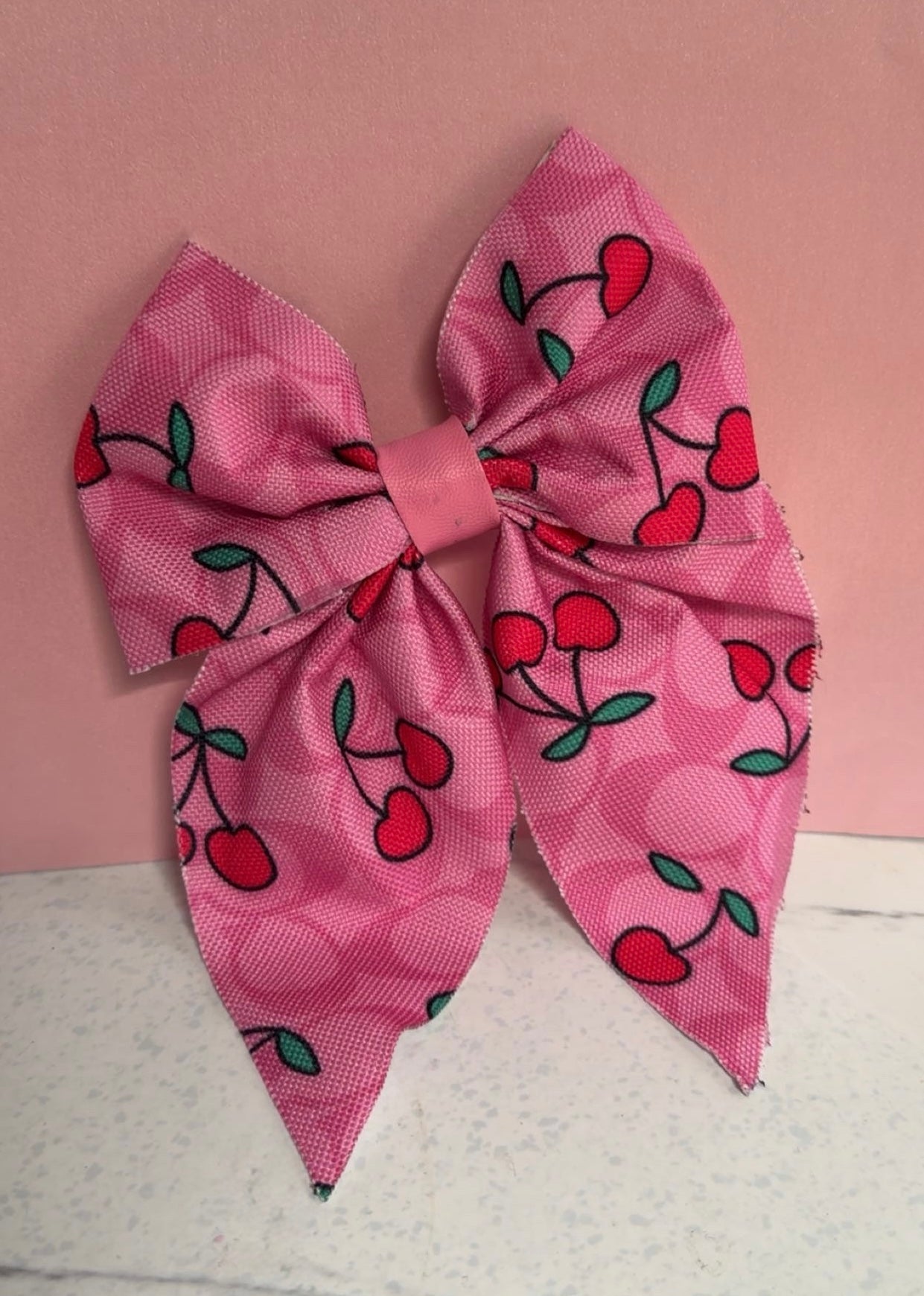 Hot Pink Cherry Bow