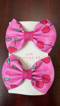 Hot Pink Pair of Bows