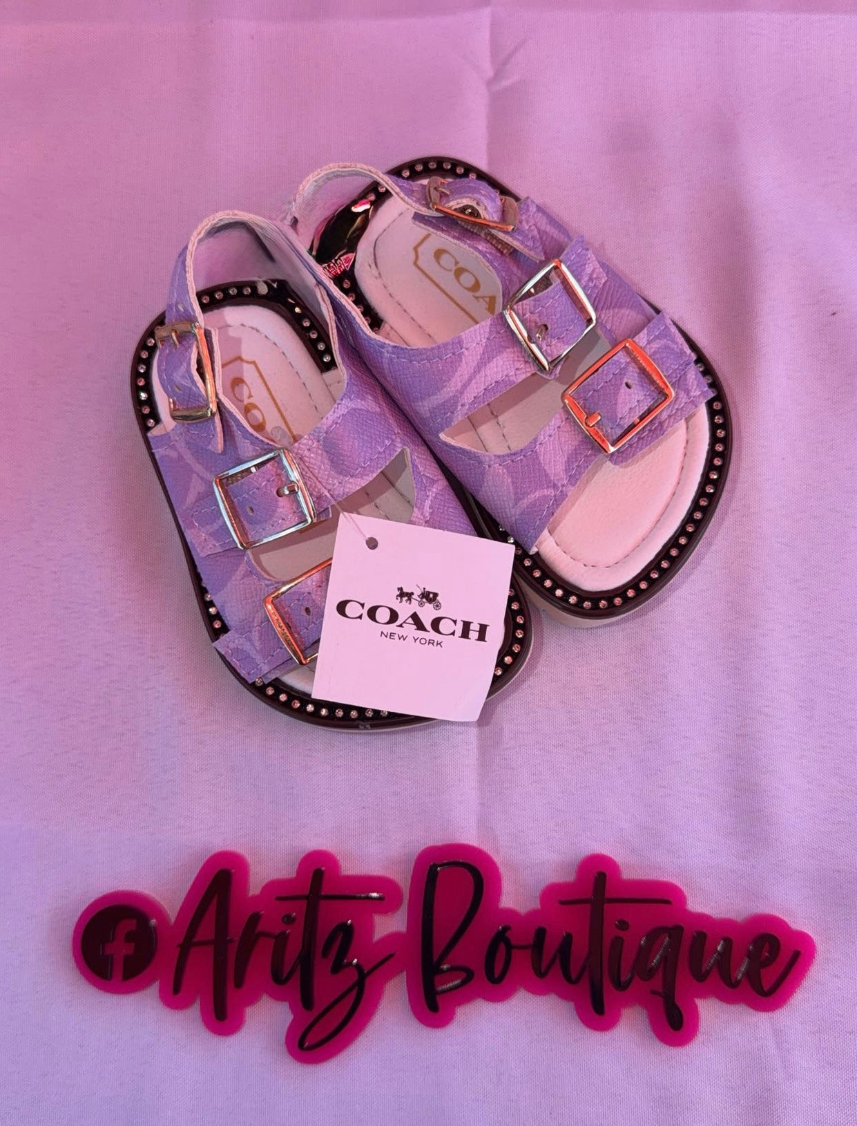 Purple Rhinestone Sandals