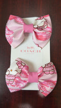 Pink Pair of Bows