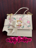 Tan/Pink Cherry Purse