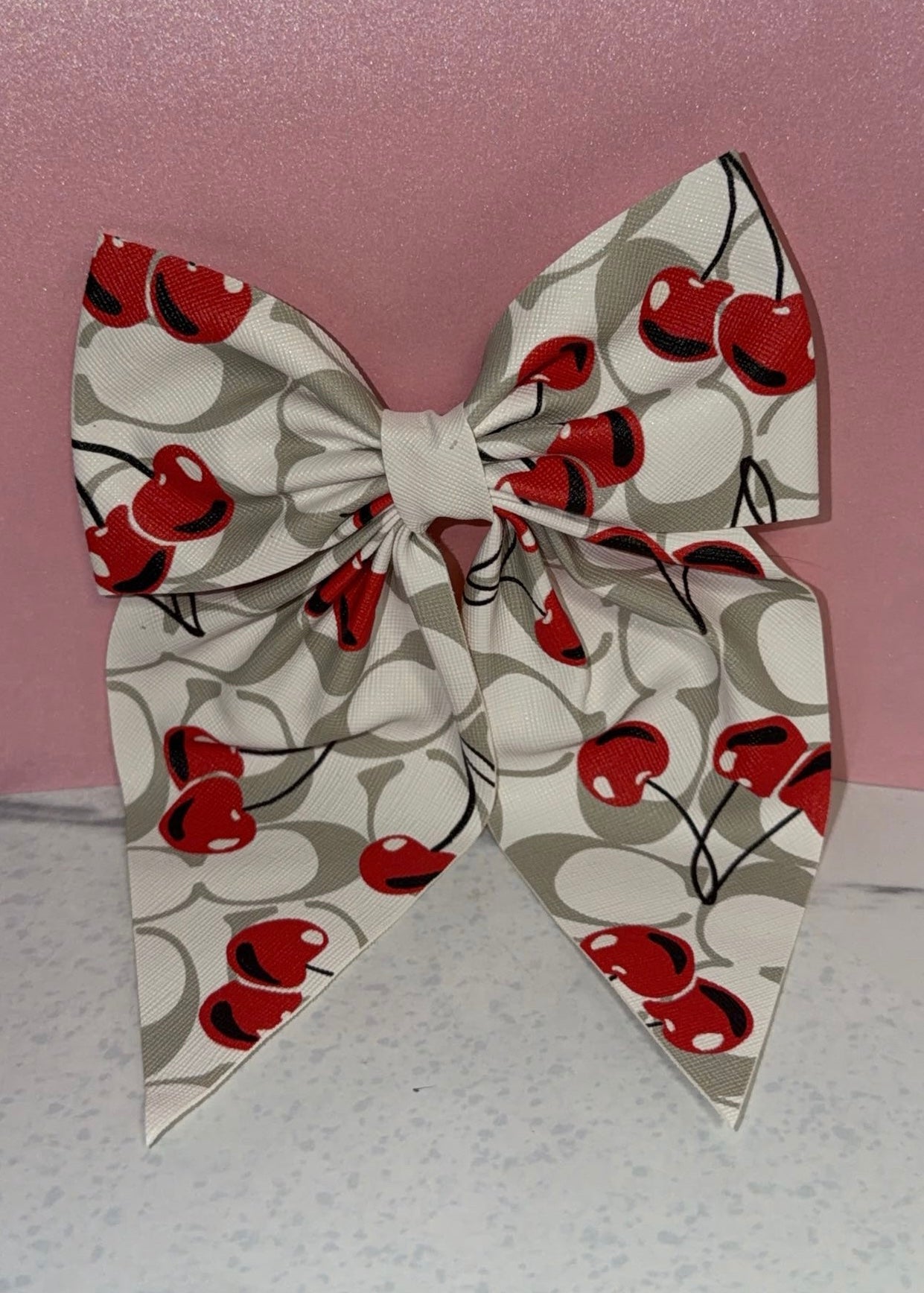 White Cherry Bow