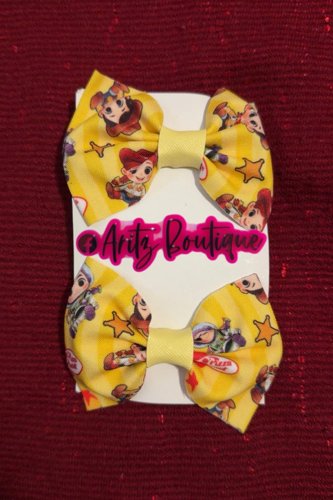 Yellow Pair of Bows