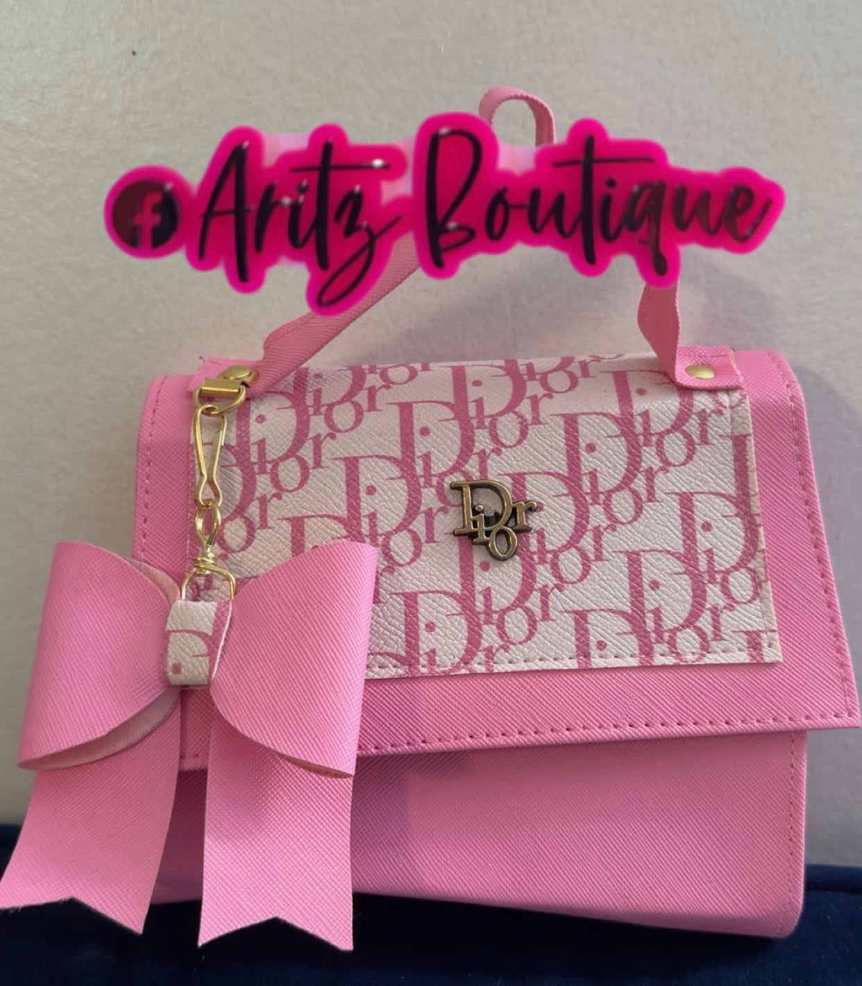 Pink/White Bag Purse