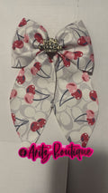 White Cherry Hairbow