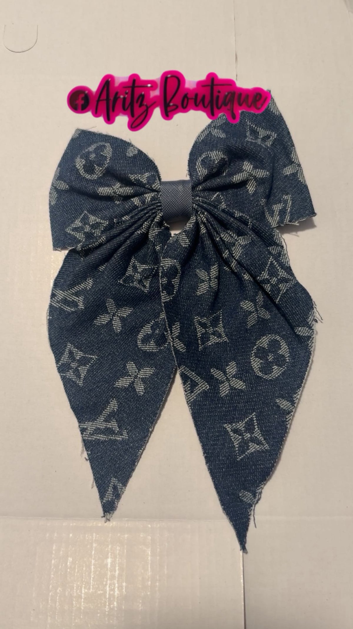 Denim Hairbow