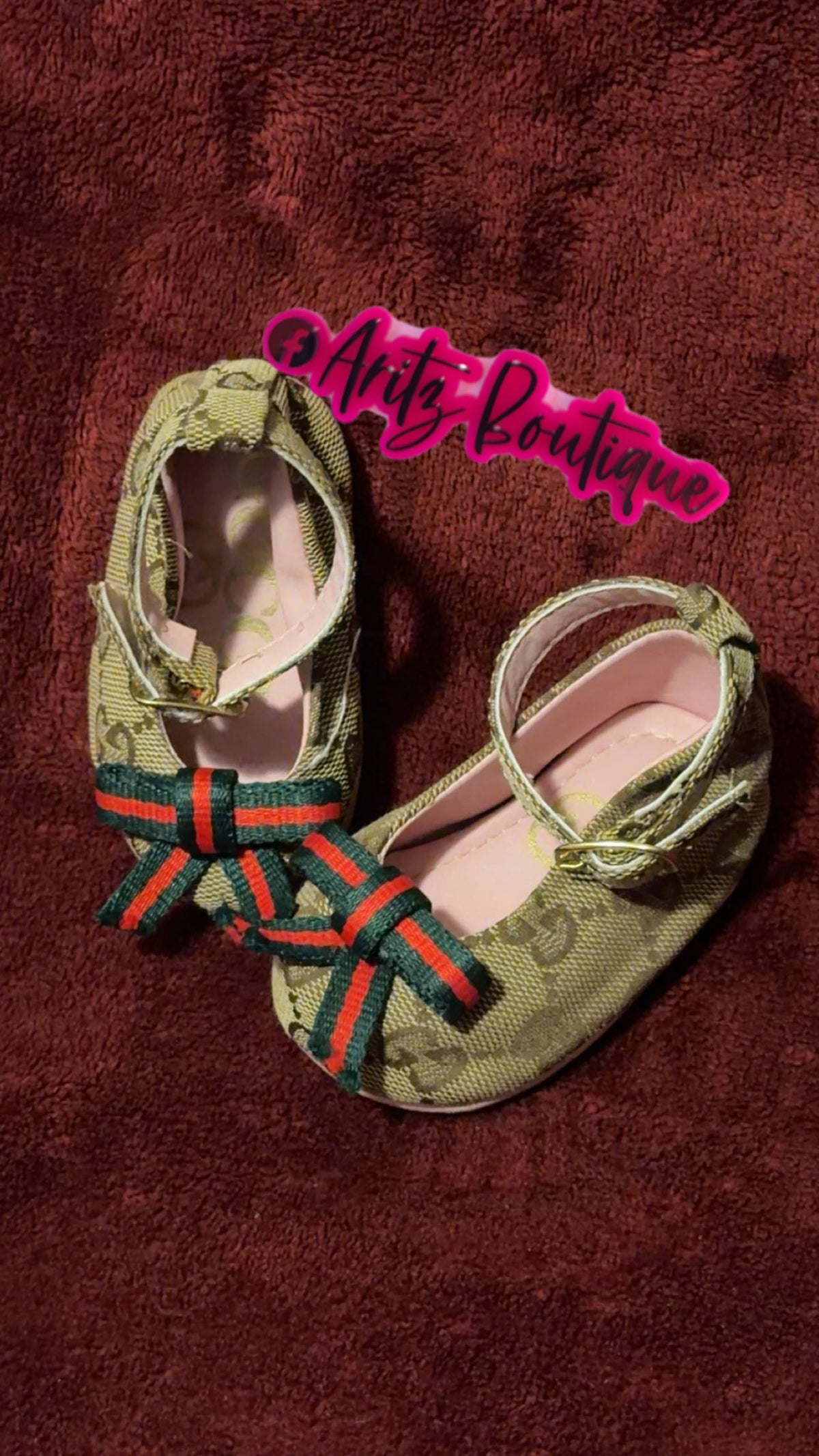 Tan Ballerina Baby Shoes