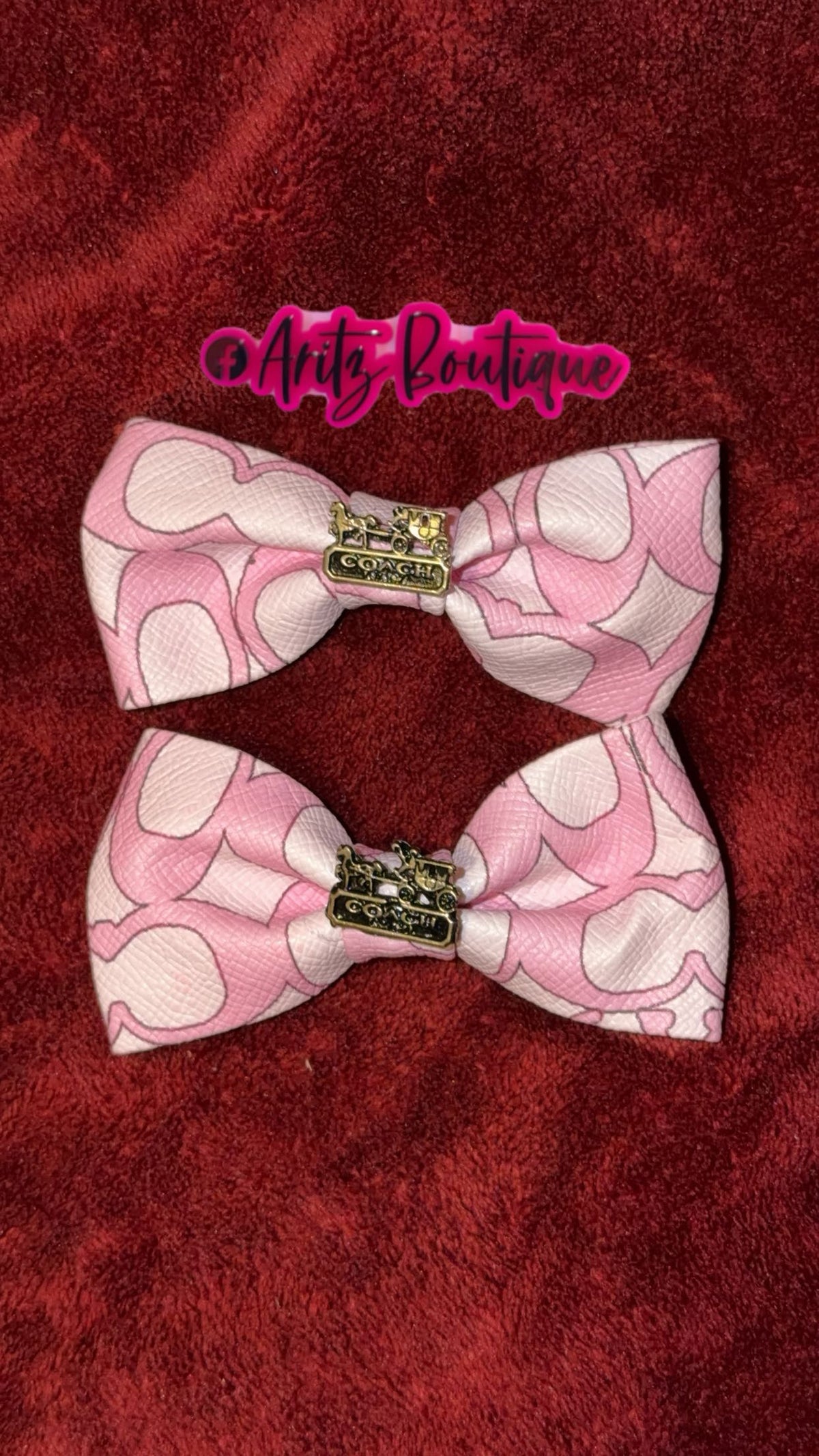Pink Pair of Bows