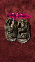 Brown Baby Rhinestone Sandals