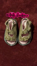 Tan Baby Rhinestone Sandals