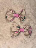Pair of Pink Cherry Bows