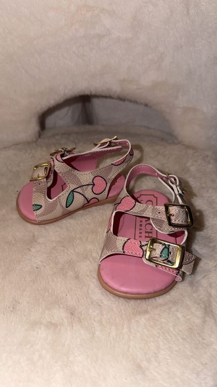Pink Cherry Baby Sandals