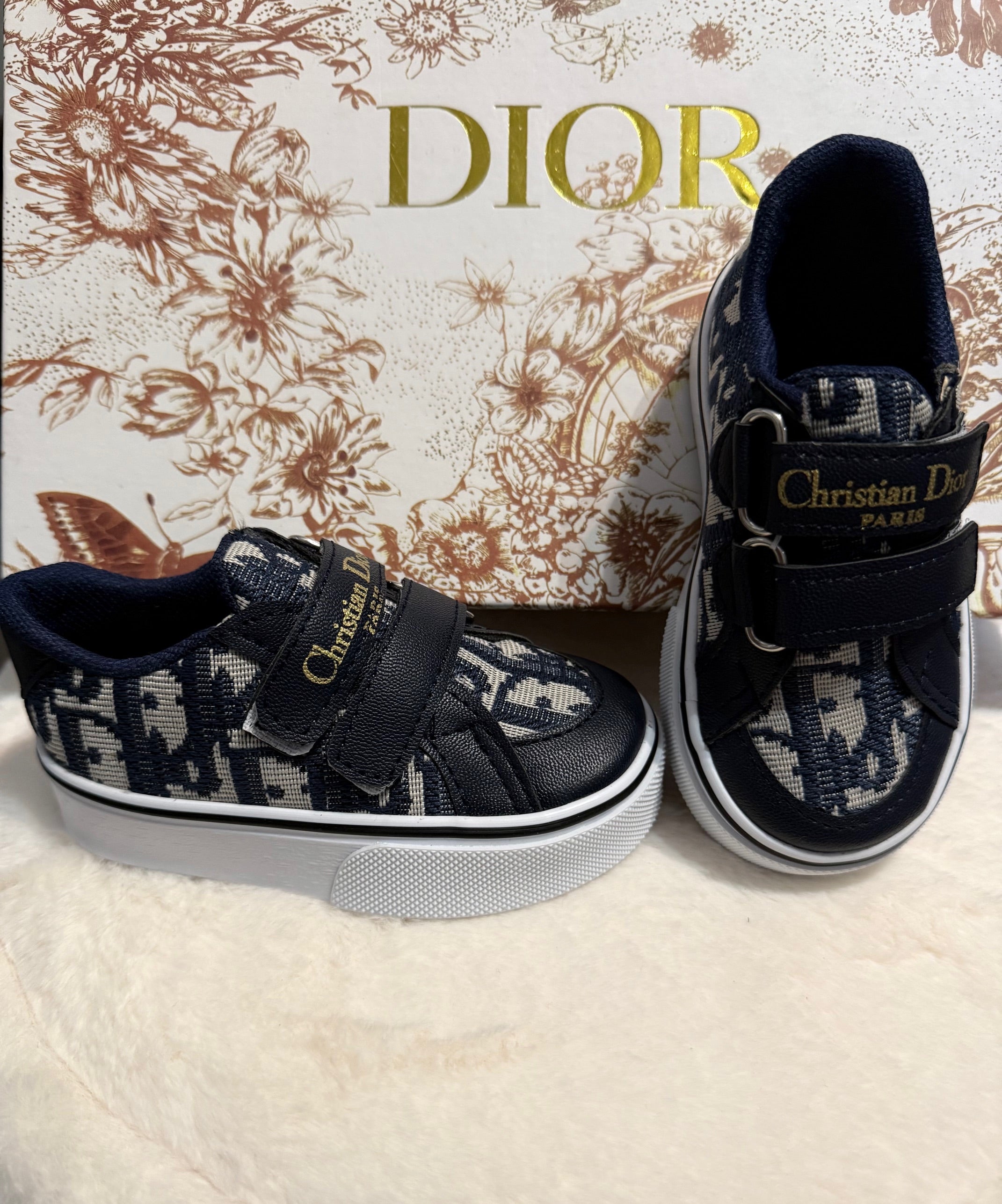 Dark Blue Strap-On Shoes