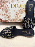 Blue/White Slide Sandal