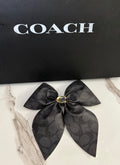 Black Clip-On Hair Bow