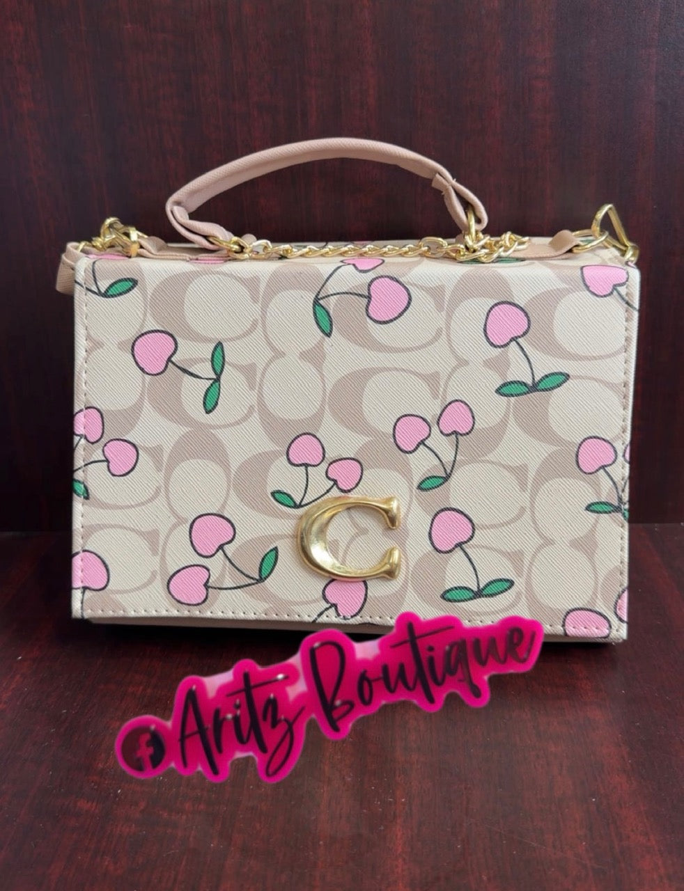 Big Pink Cherry Purse