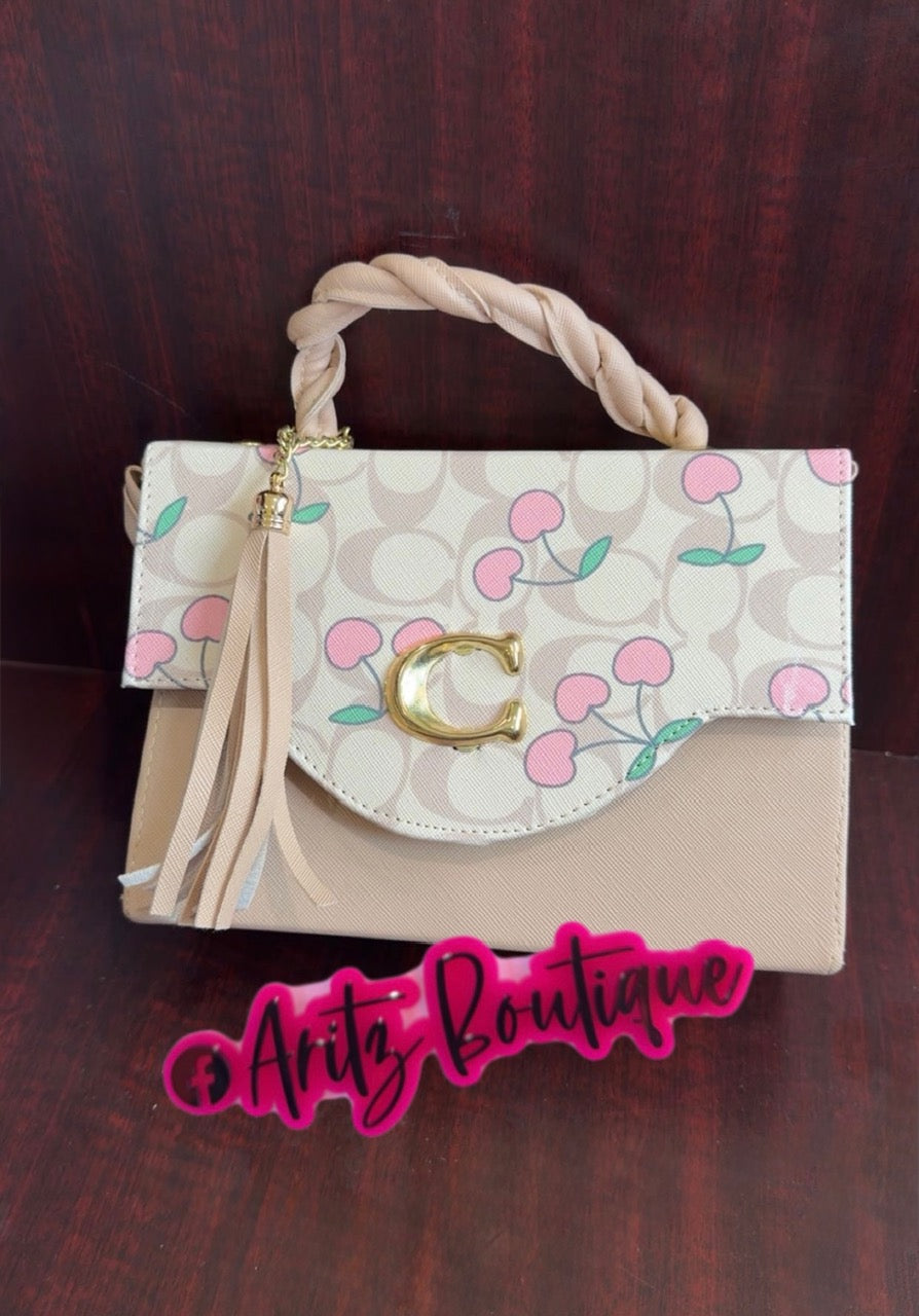 Big Tan/Cherry Purse