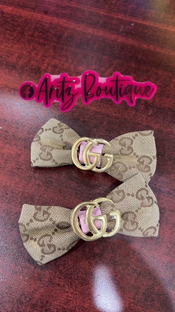 Brown Pair of Bows