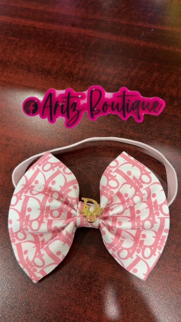 Pink/White Headband