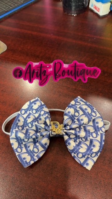 Blue/White Headband
