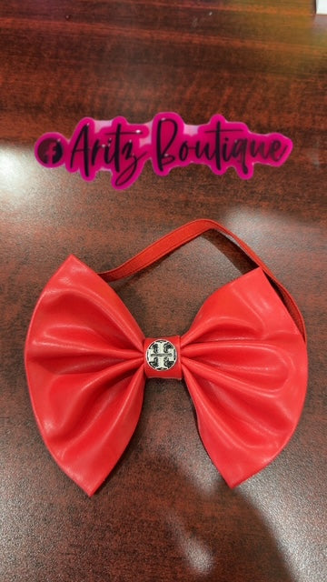 Red Leather Headband