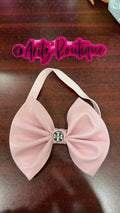Pink Leather headband