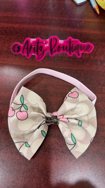 Pink Cherry Headband
