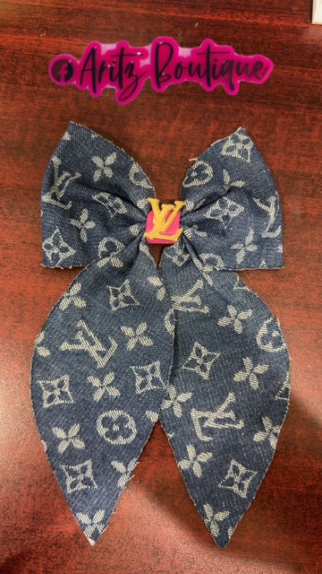 Denim Hairbow