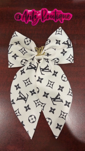 White/Black Hairbow
