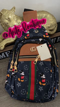 Dark Blue Sling Backpack for Kids