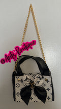 White/Black Purse