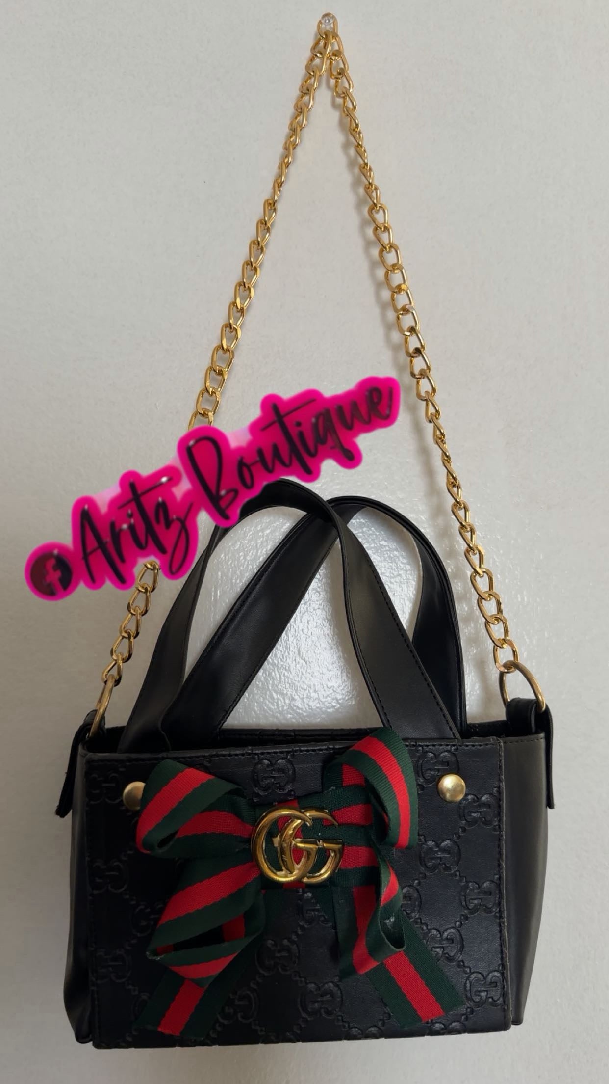 Black Leather Purse